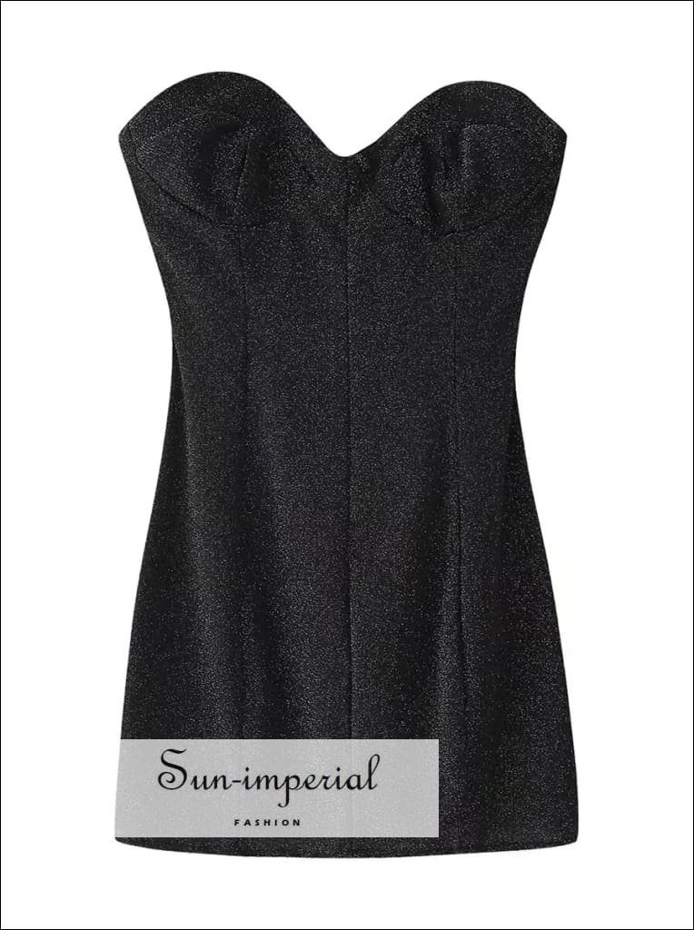 Sun-imperial - women's black mini dress with a lace up corset back detail Sun-Imperial Sun-imperial - women's black mini dress with a lace up corset back detail Sun-Imperial