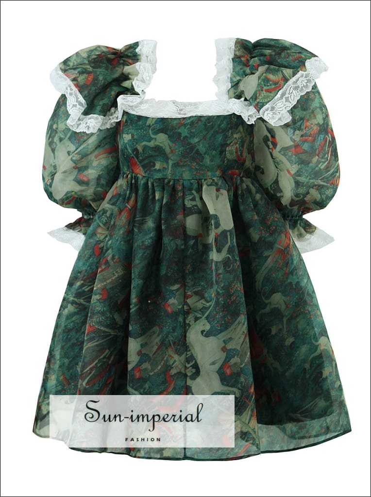 green a line mini dress Sun-imperial