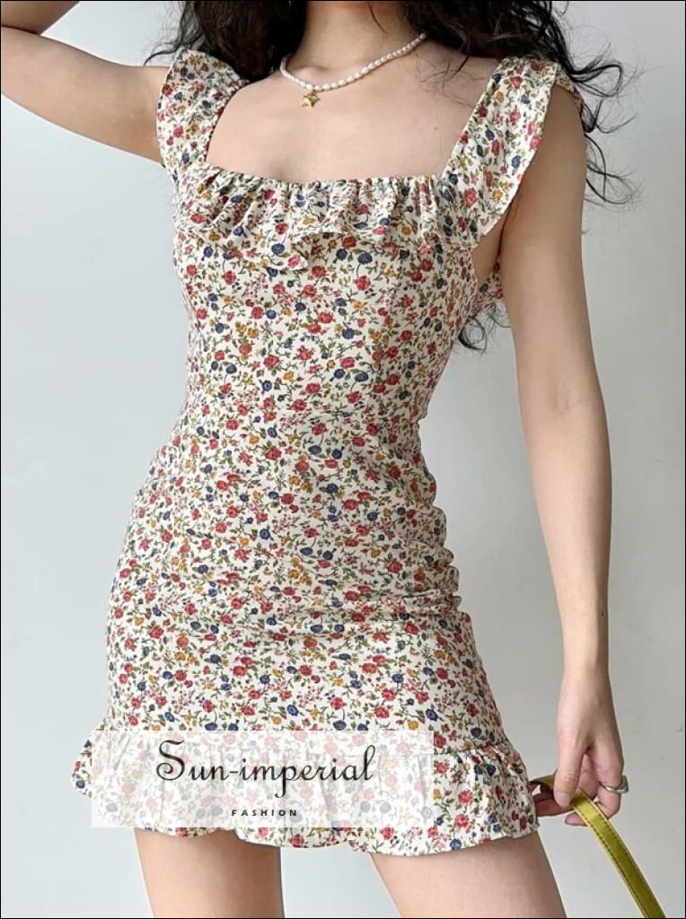 frill detail mini dress Sun-imperial