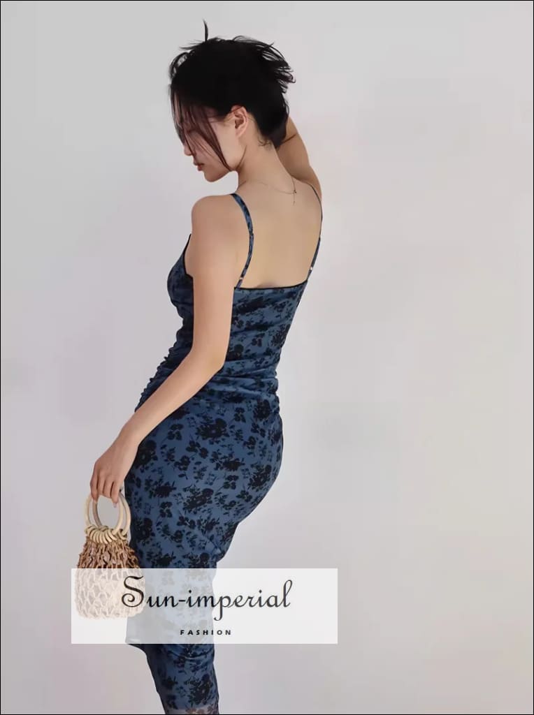 knee length dresses for ladies KENDRA Ruched Bodycon Midi Dress