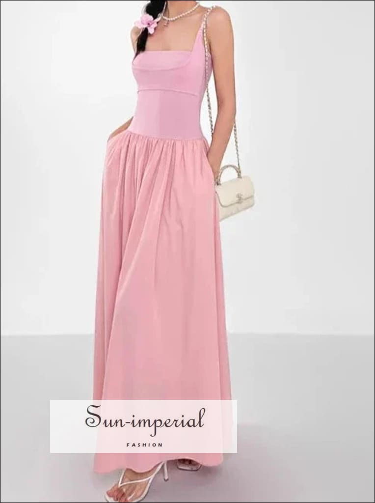 Sun-imperial - womens ribbed backless maxi dress with spliced parachute maxi skirt Black / S Sun-imperial - womens ribbed backless maxi dress with spliced parachute maxi skirt Black / S