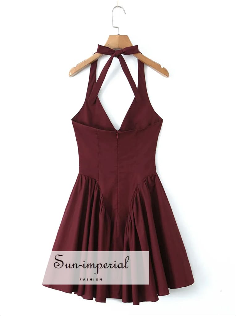strapless open back dress Sun-Imperial