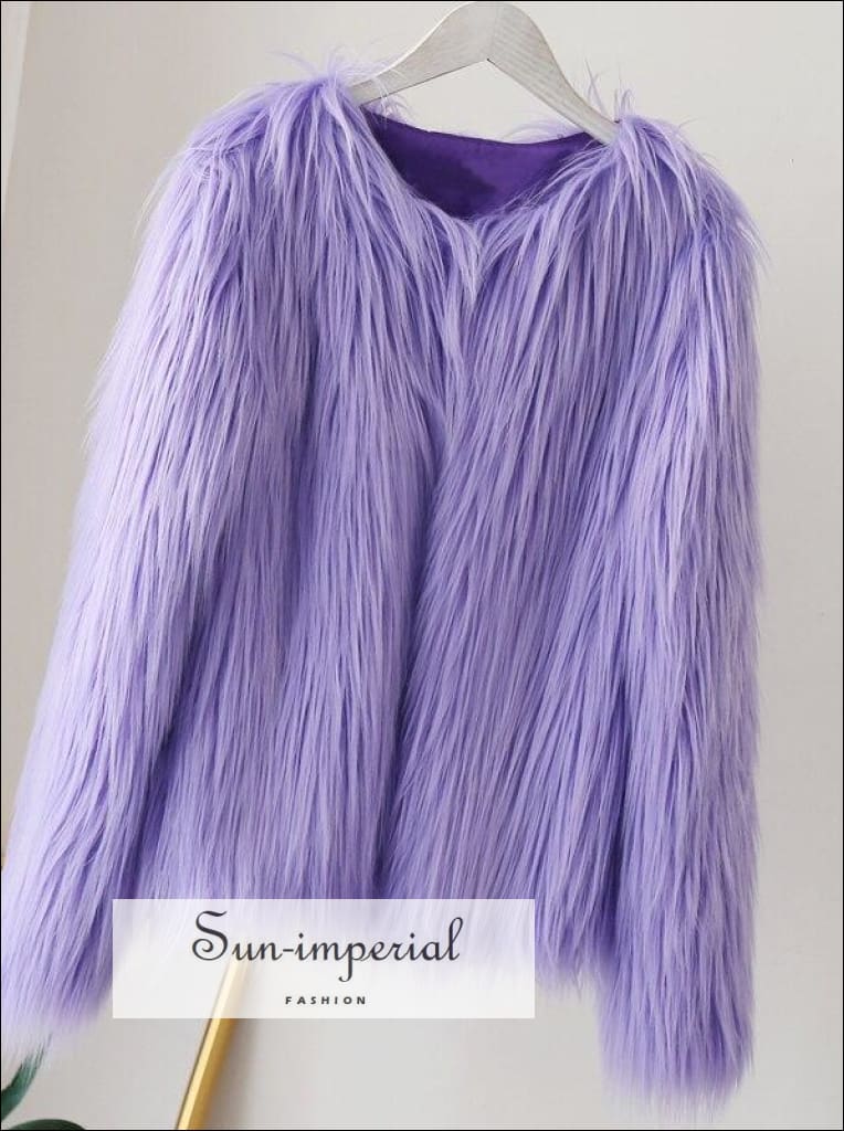 Sun-imperial - 6 colors plus size s- 4xl women fluffy faux fur coats  jackets women winter warm coat – Sun-Imperial
