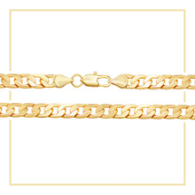 Cuban Link Chain 14K Gold Filled Bracelet 8.5" Lobster Claw Clasp Jewelry Gift for Men 6 mm 8 mm