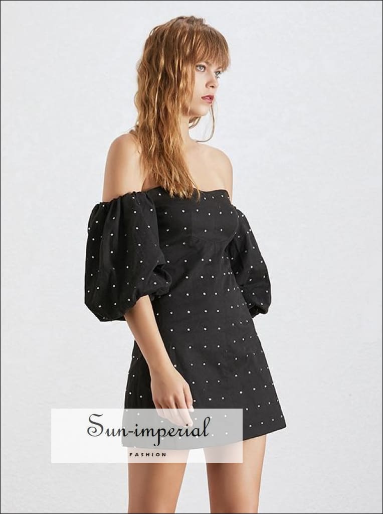 black mini party dresses Sun-imperial - amiens dress
