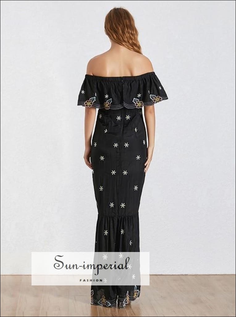 knee length dresses for ladies Sun-Imperial - Butterfly Dress in Maxi