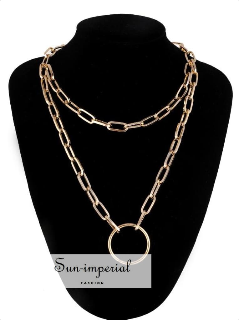 Padlock necklace punk clearance