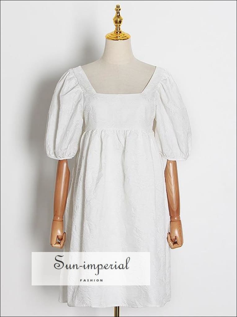 white loose midi dress Sun-imperial