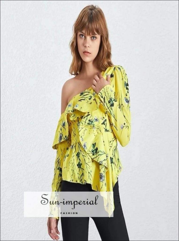 Off Shoulder Irregular Long Sleeve Sweatshirt Off Shoulder Irregular Long Sleeve Sweatshirt