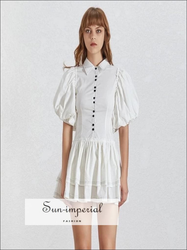 mini white dress casual Sun-imperial - lidia dress