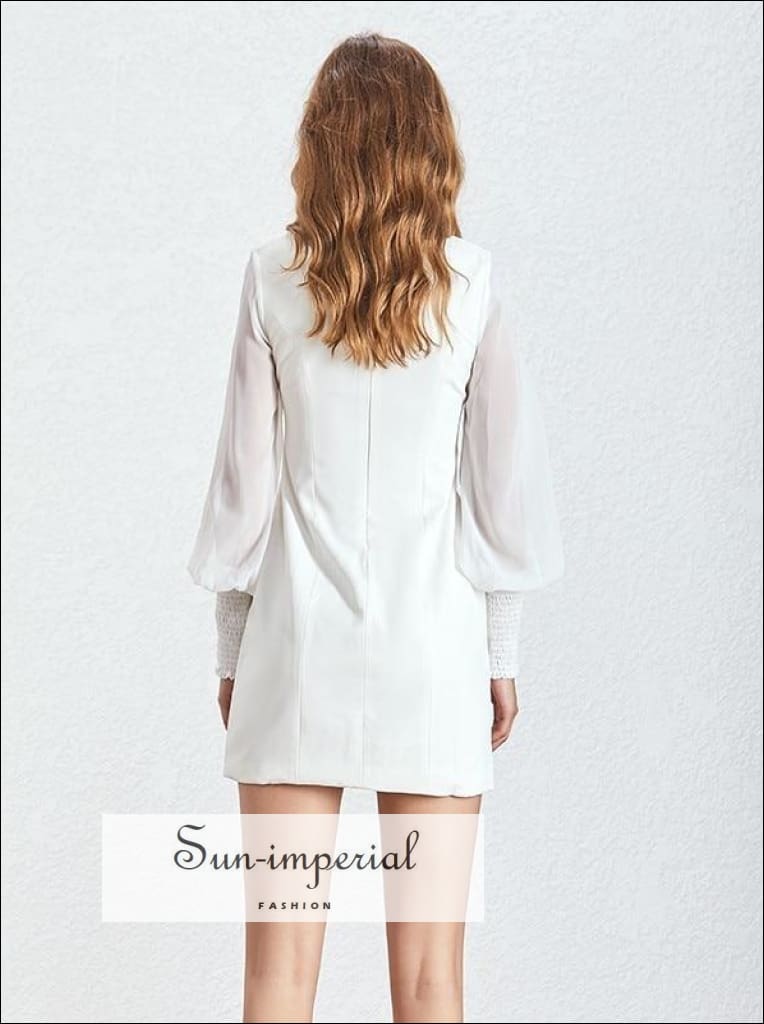 chinese dress ladies A-line Party Dress - Square Neck Solid Dress main image 1