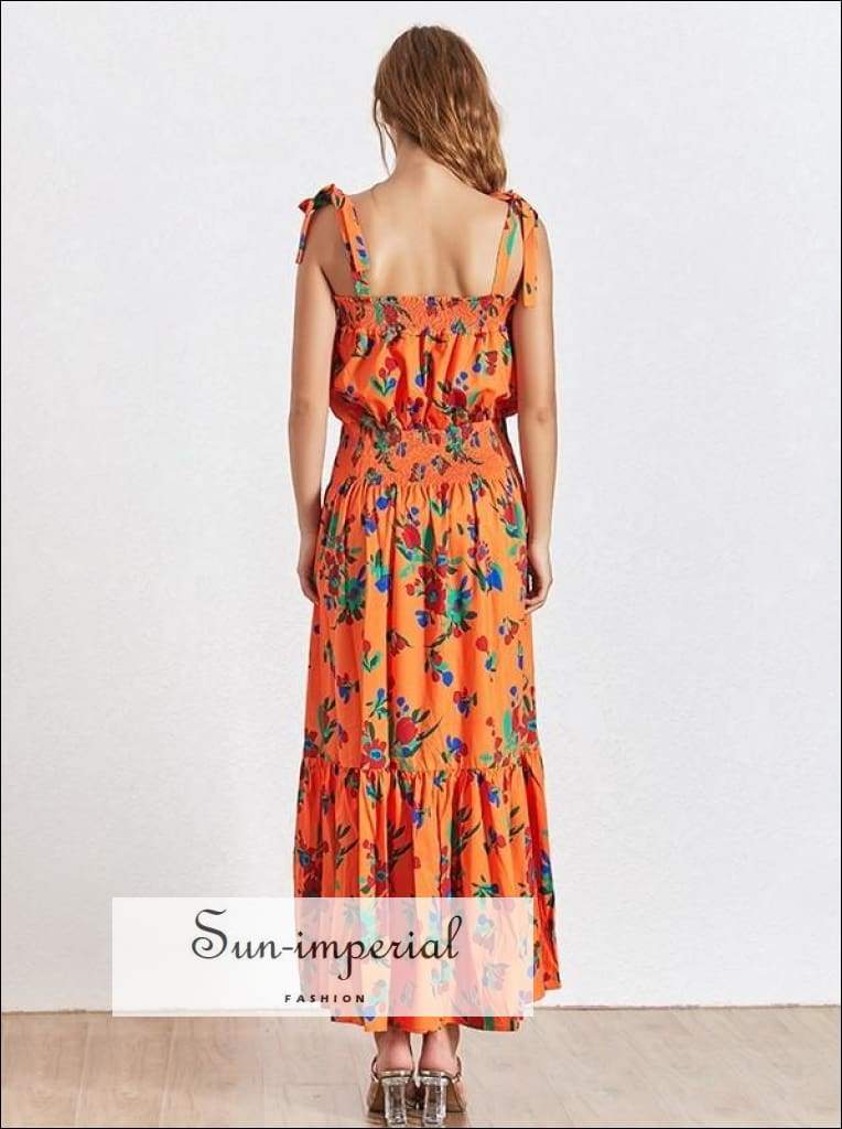 floral print cami maxi dress Sun-imperial