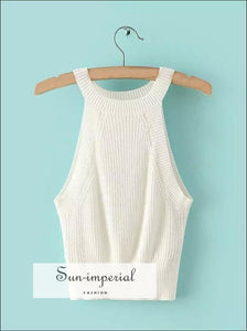 Ribbed Knitted Tank top