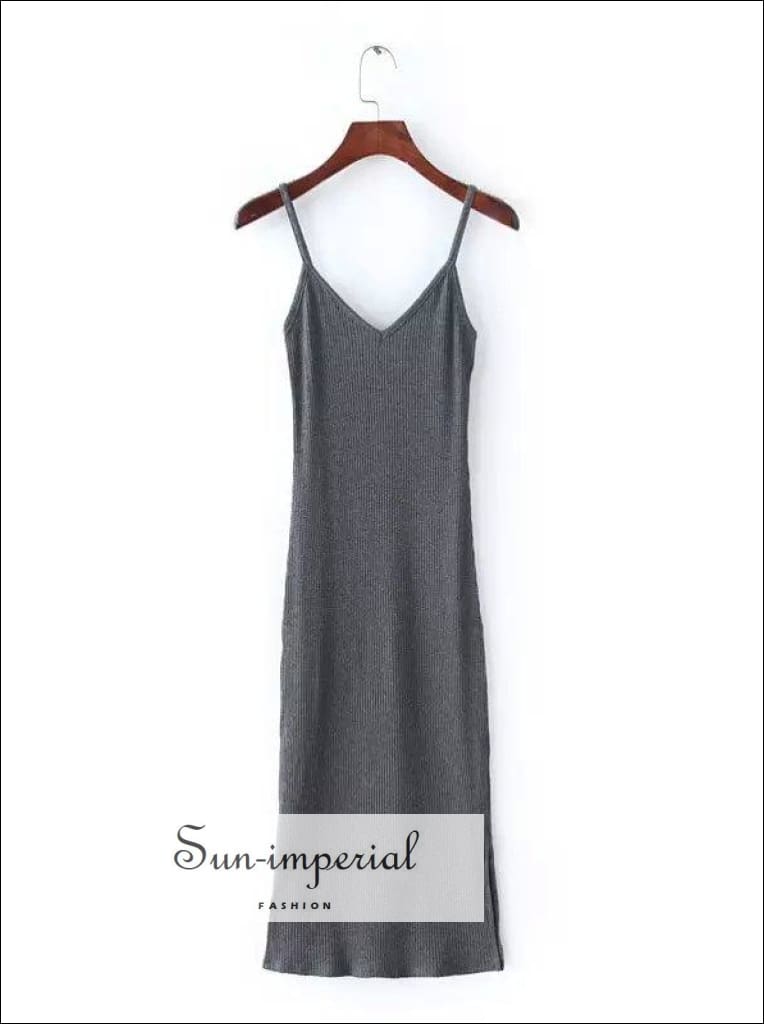 grey cotton bodycon dress SHEIN BASICS Cotton Scoop Neck Solid Long Sleeve Bodycon Dress