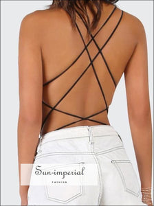 Sun-imperial Cami Bodysuit with Strappy back High Street Fashion casual style, chick sexy sporty street SUN-IMPERIAL United States