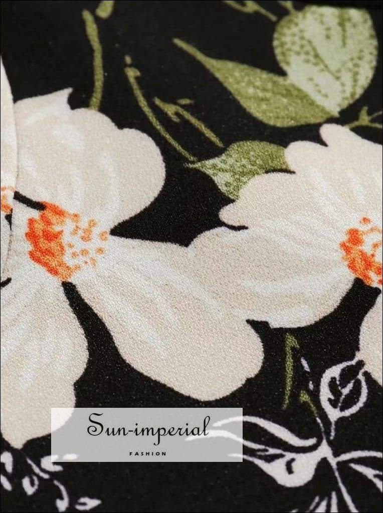 Sun-imperial - sun-imperial floral printed mini tank cami women summer  backless zipper short top – Sun-Imperial
