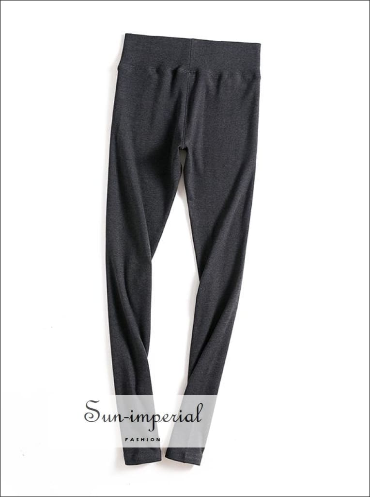 Imperial Shop Online Solid-colour high-waisted leggings with logo Official  website