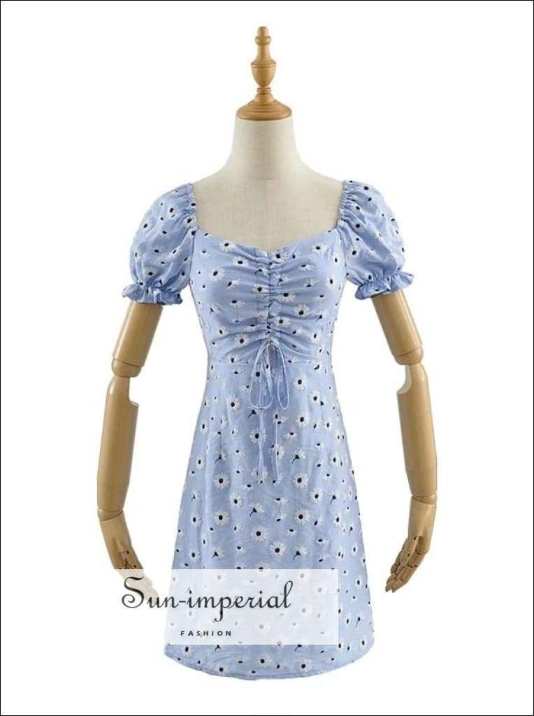 navy blue dress for baby girl Women Solid Sexy V-Neck Ruffle Sleeve Drawstring A-Line Long Dress with Belt main image 0