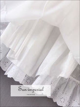 White Milkmade Lace front Dress Short Sleeve SUN-IMPERIAL United States