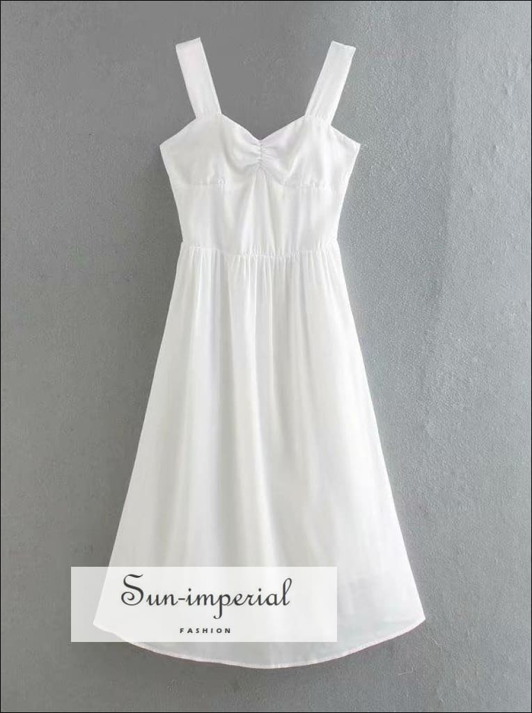 red and white beach dress Bianca Dress
