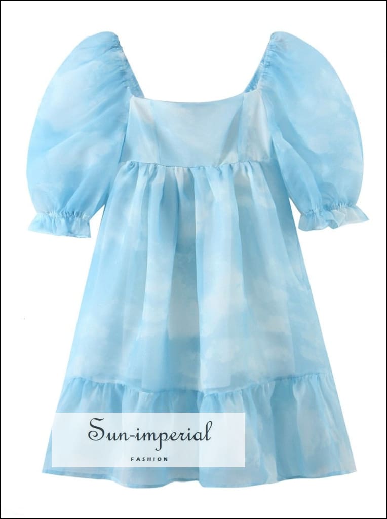 a line organza dress DRESS+ One-piece A-line pleated midi length wedding party dress main image 1