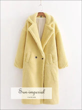 Women Faux Fur Teddy Coat Long Maxi Sun-Imperial United States