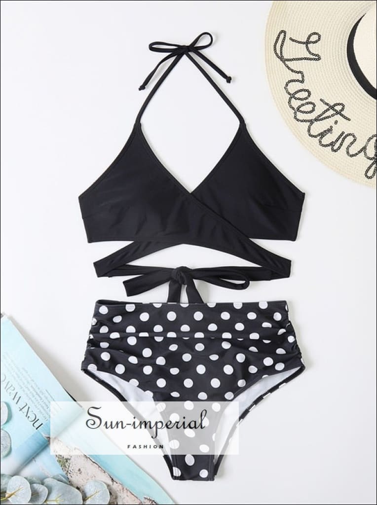 Sun-imperial - vintage chinese style beach swimwear fashion two