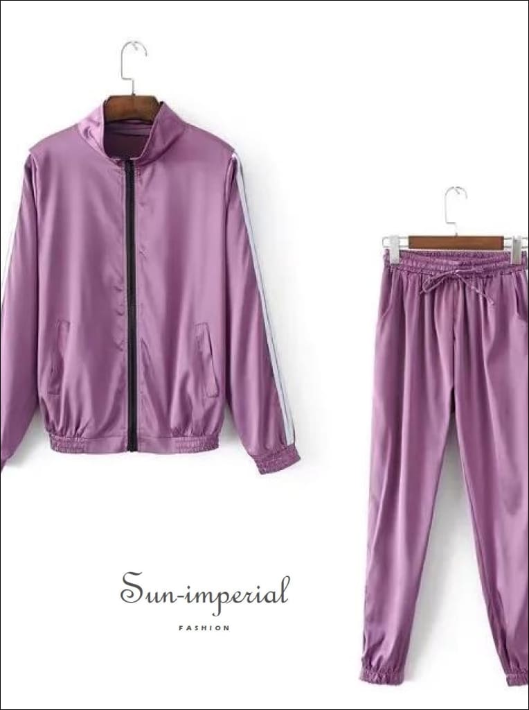 WOMEN'S SIDE STRIPES TRACKSUITS