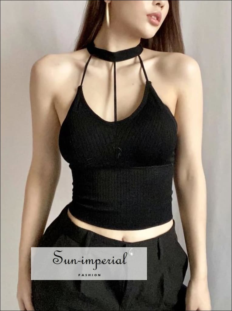 Imperial Shop Online Solid-colour corset-style crop top with