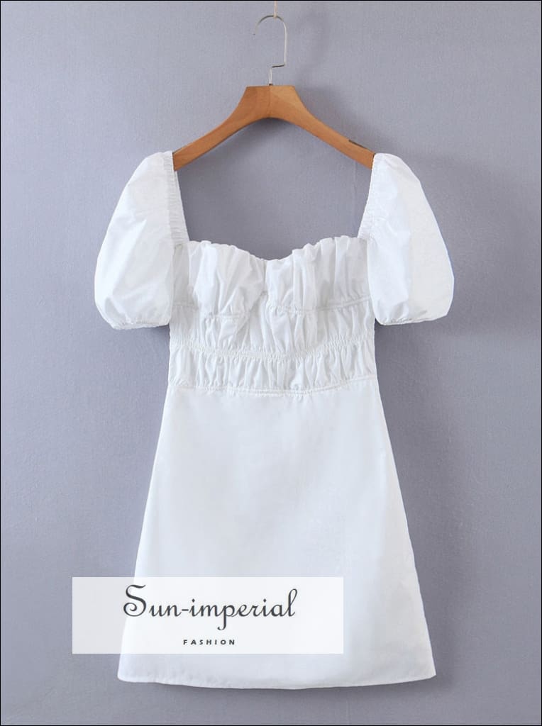 ladies white mini dress Sun-imperial