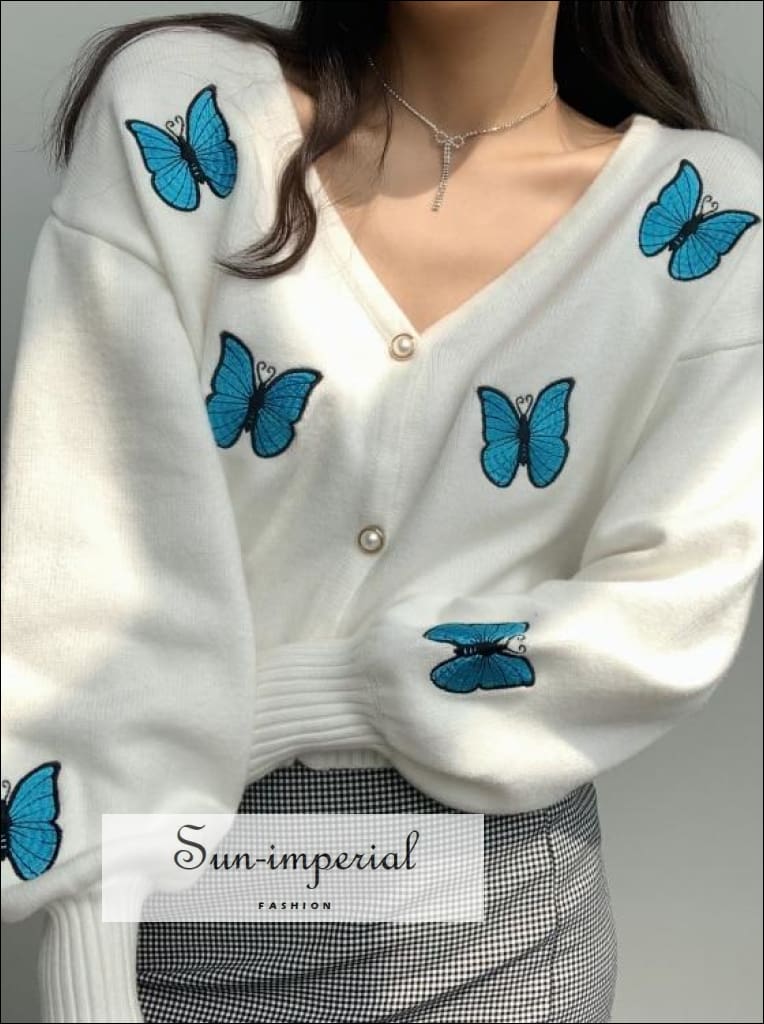 縷縷夢兎 rurumu butterfly knit cardigan Butterfly cardigan but knitted : r/knitting