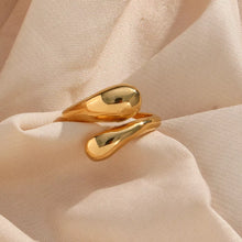18K Gold-Plated Bypass Ring - product photo 1
