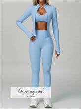 2–3pcs Women’s Yoga Suit Sportswear Set – Push-up Fitness Outfit 2pcs yoga set, 3pcs outfit, fitness wear women, gym outfit high waist