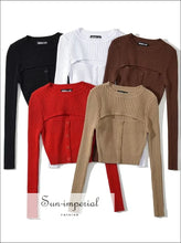 Solid Color Knit Pullover with Front Slit Detail boutique knitwear, everyday knit top, front slit sweater, pullover women, lightweight