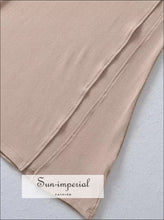 Women’s u Neckline Knitted Maxi Dress With High Slit Detail U neckline Sun-Imperial United States