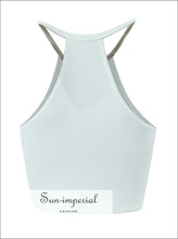 Women’s Halter Neck Crop Top With Key Hole Detail neck Sun-Imperial United States