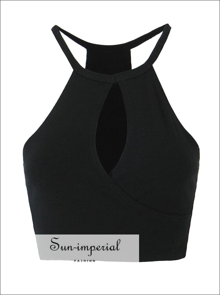 Women’s Halter Neck Crop Top With Key Hole Detail neck Sun-Imperial United States