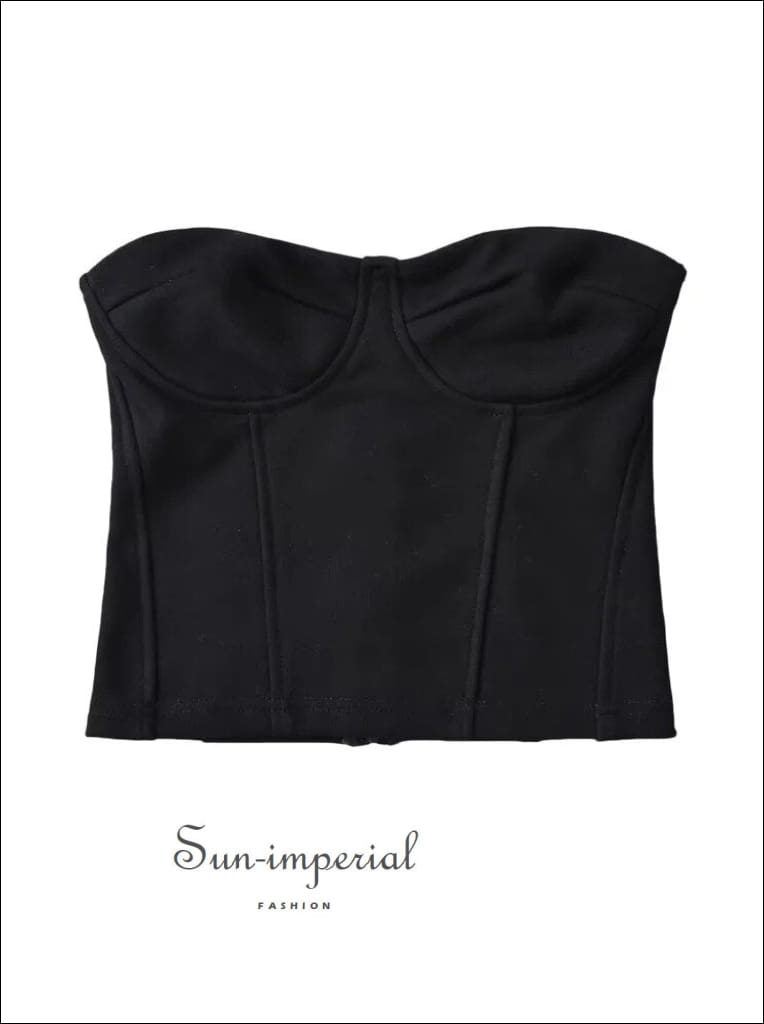 Women Sweetheart Neckline Tube Corset Top Sun-Imperial United States