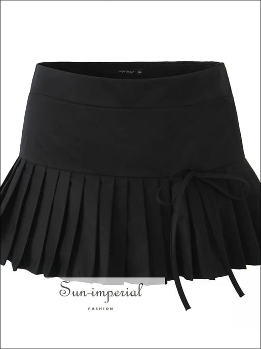 Women’s Low Waist Pleated Short Mini Skirt Sun-Imperial United States