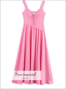 Women’s Rose Pink Sleeveless A-line Mini Dress Sun-Imperial United States