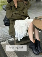 Apricot Lace Ruffle Chiffon Skirt with Elastic Waist apricot skirt, asymmetrical black chiffon casual summer skirt women Sun-Imperial