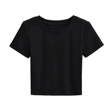Women's Butterfly Cut Back  Cropped Fitted Tee