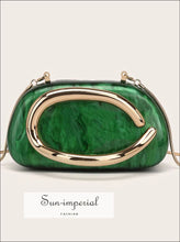 Acrylic Shell Box Evening Clutch - Sun Imperial (photo 4)