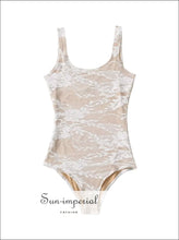 American Retro Lace O‑neck Low‑back Bodysuit – Black & White american retro, black bodysuit, evening top, layering piece, low back bodysuit