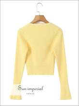 Women Knitted Embroidery Sweater Sun-Imperial United States