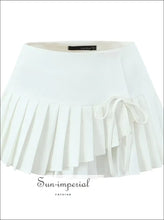 Asymmetrical Pleated Low Waist Mini Skirt with Side Zipper asymmetrical skirt, casual skirt women, everyday mini low waist minimalist