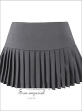 Asymmetrical Pleated Low Waist Mini Skirt with Side Zipper asymmetrical skirt, casual skirt women, everyday mini low waist minimalist
