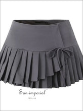 Asymmetrical Pleated Low Waist Mini Skirt with Side Zipper asymmetrical skirt, casual skirt women, everyday mini low waist minimalist