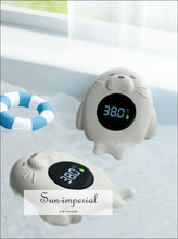 Baby Bath Thermometer – Digital Led Water Temperature Monitor | Hot & Cold Safety Sensor Floating Tub for Babies baby bath safety tool,