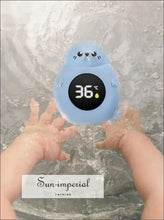 Baby Bath Thermometer – Digital Led Water Temperature Monitor | Hot & Cold Safety Sensor Floating Tub for Babies baby bath safety tool,